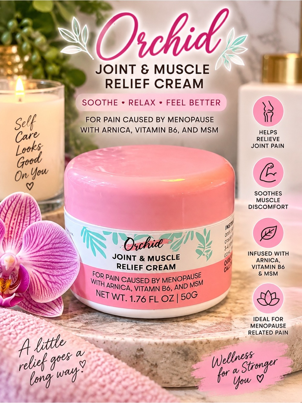 Joint & Muscle Relief Cream — Pink